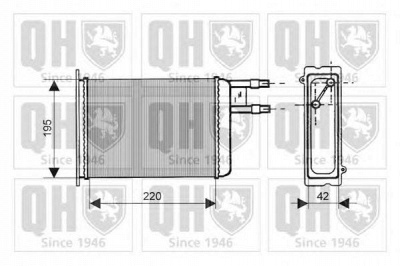 QUINTON HAZELL qhr2110 -  Теплообменник, отопление салона